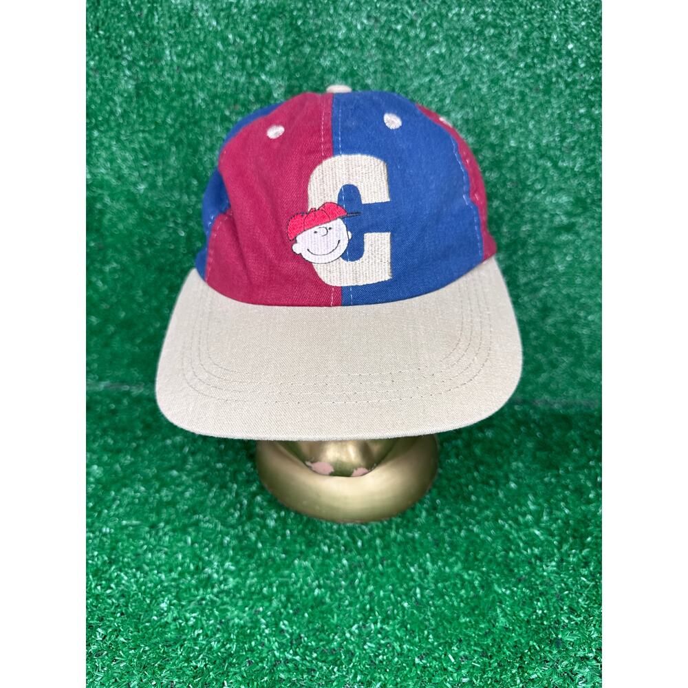 Vintage Charlie Brown Snapback Hat Snoopy Peanuts Classic Cartoon Animation 80s